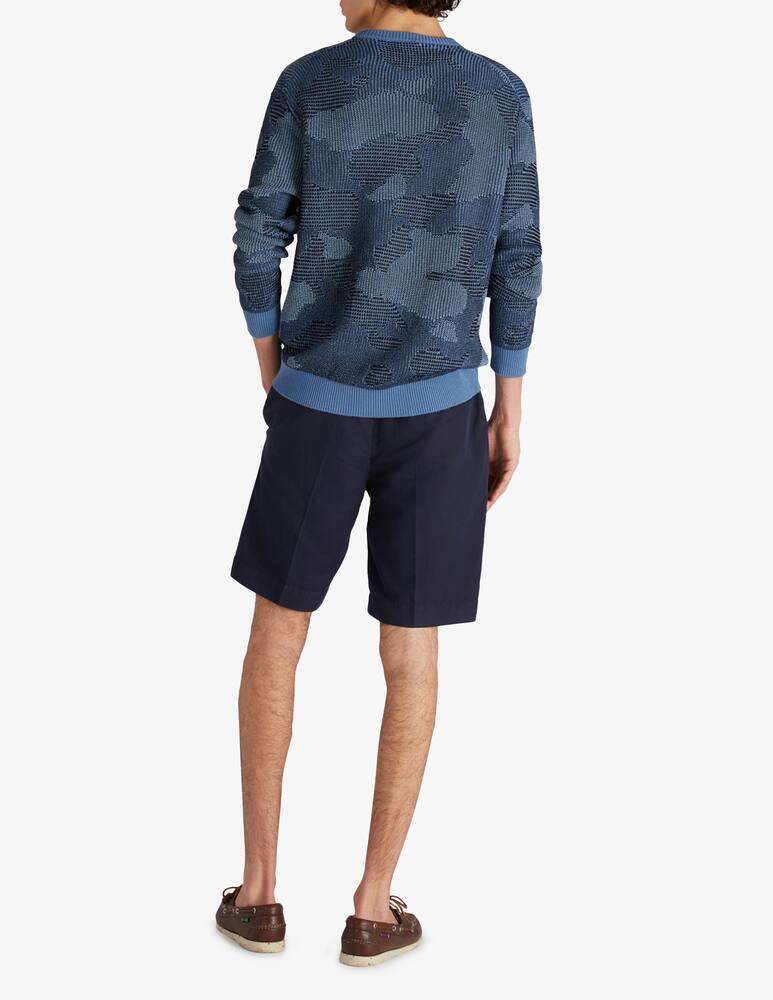 rinascente Slowear Incotex Bermuda regular fit in chinolino certificato 