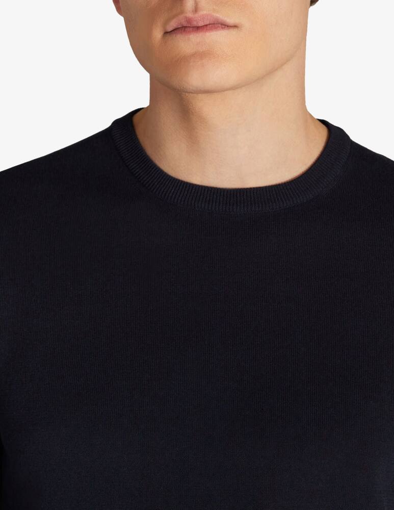 Slowear ZANONE - Slim-fit crew neck sweater in certified crêpe cotton - picture 3 Slowear ZANONE - Slim-fit crew neck sweater in certified crêpe cotton - picture 3