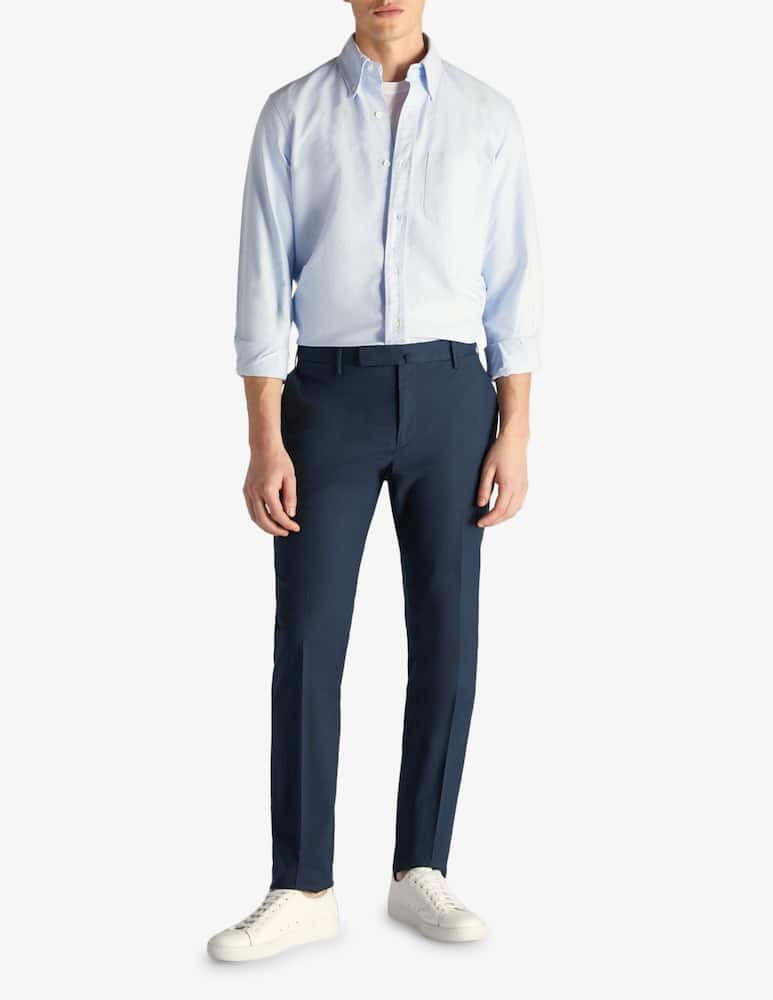 rinascente Slowear Incotex Pantalone slim fit in summer popeline certificato