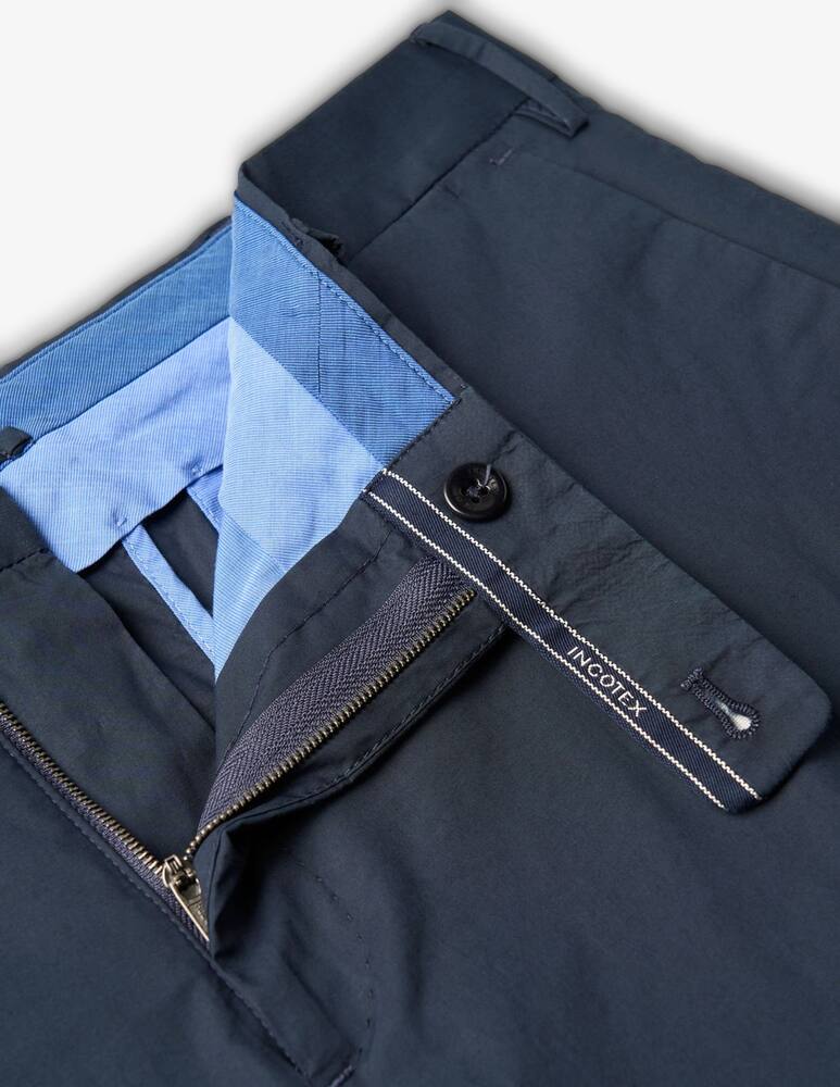 rinascente Slowear Incotex Pantalone slim fit in summer popeline certificato