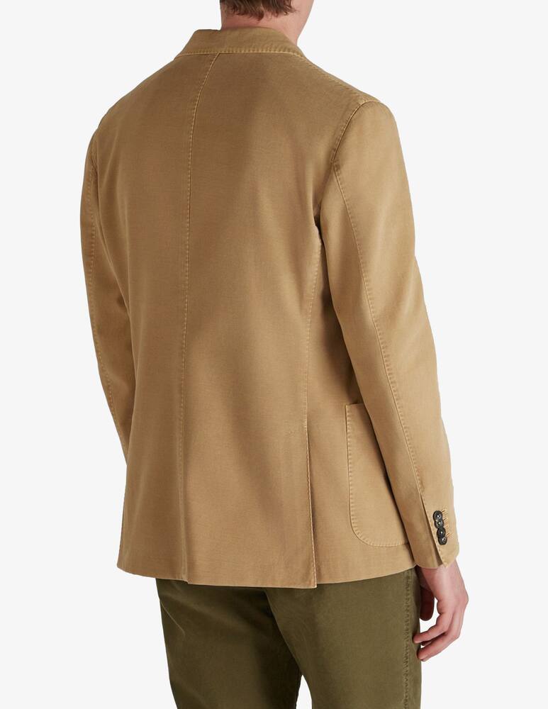 rinascente Slowear Montedoro cotton drill and cashmere slim fit jacket