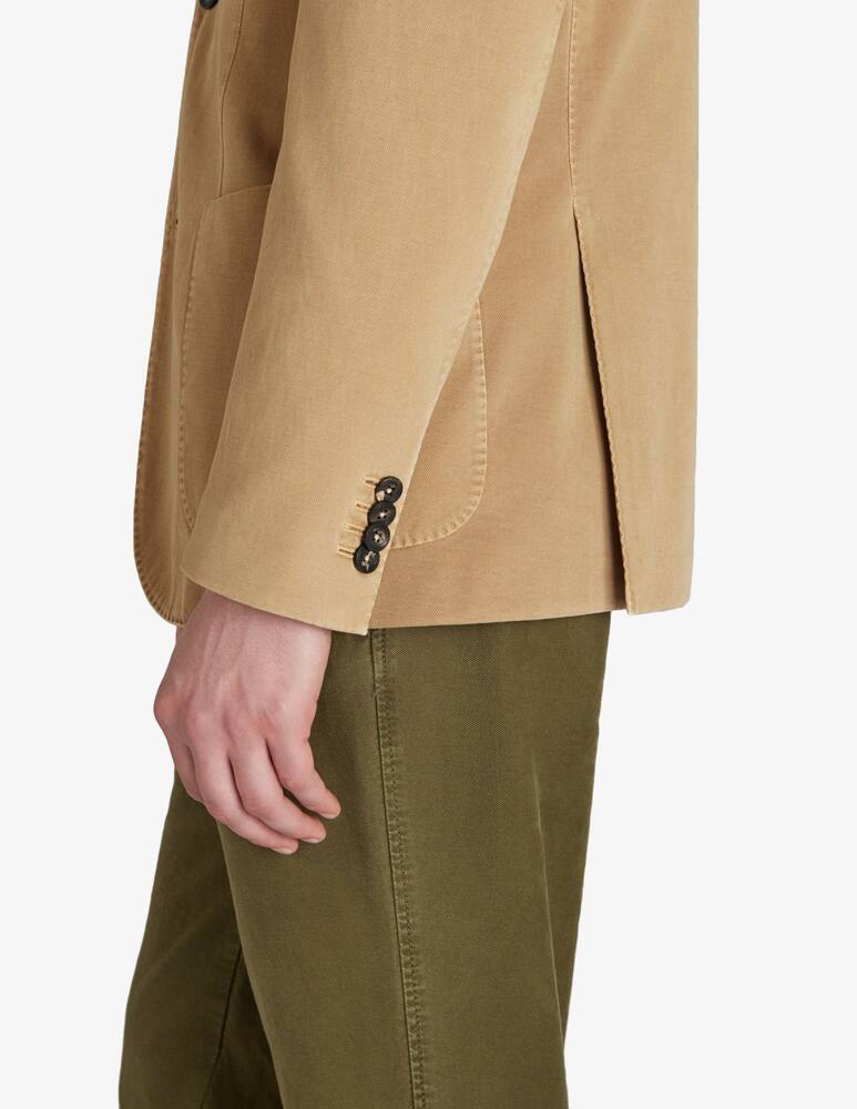 rinascente Slowear Montedoro cotton drill and cashmere slim fit jacket