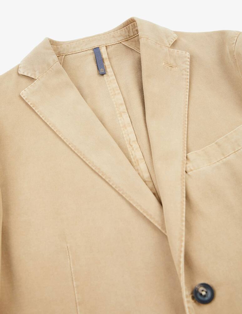 rinascente Slowear Montedoro cotton drill and cashmere slim fit jacket