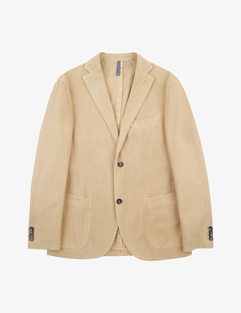 rinascente Slowear Montedoro cotton drill and cashmere slim fit jacket