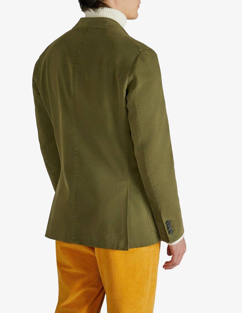 rinascente Slowear Montedoro cotton drill and cashmere slim fit jacket