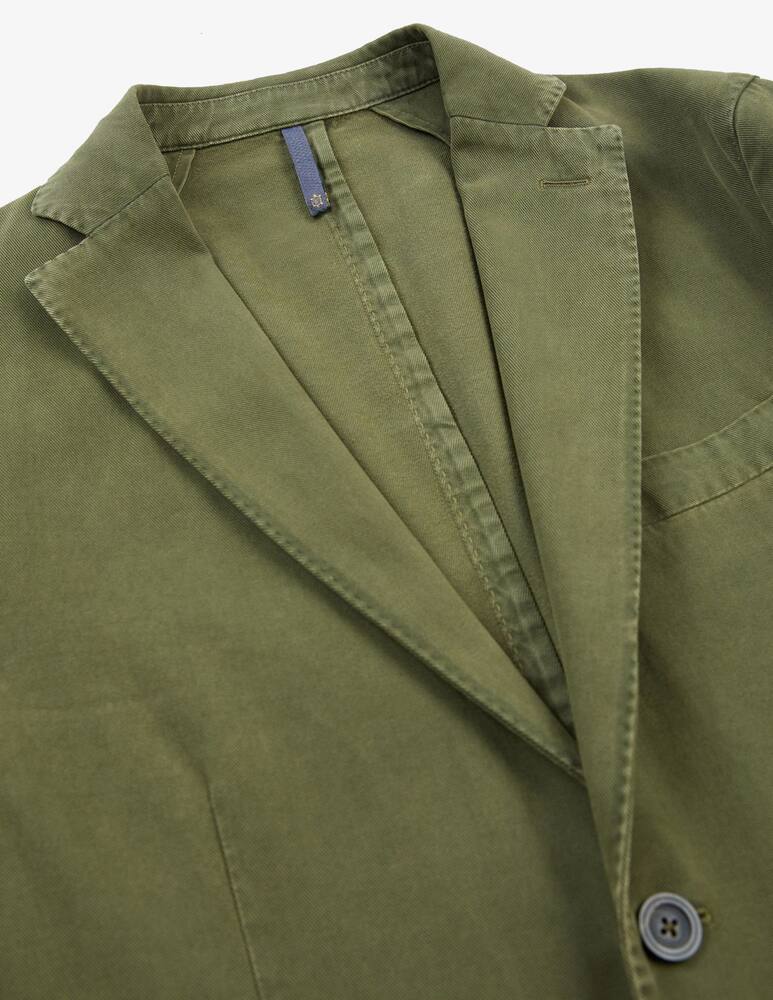 rinascente Slowear Montedoro cotton drill and cashmere slim fit jacket