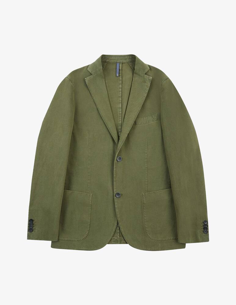 rinascente Slowear Montedoro cotton drill and cashmere slim fit jacket