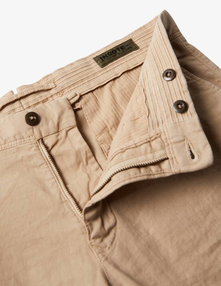 Slowear INCOTEX - Pantalone slim fit in cotone lino stretch - immagine 3 Slowear INCOTEX - Pantalone slim fit in cotone lino stretch - immagine 3