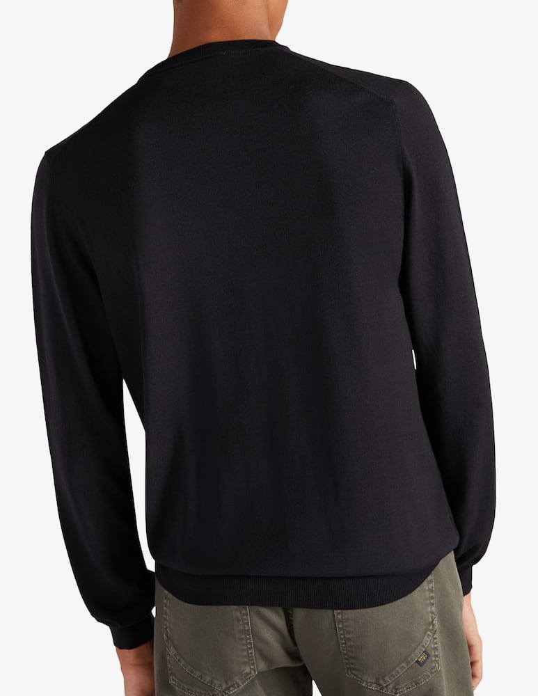 Slowear Slim-fit crew-neck sweater in certified Flexwool - picture 2 Slowear Slim-fit crew-neck sweater in certified Flexwool - picture 2