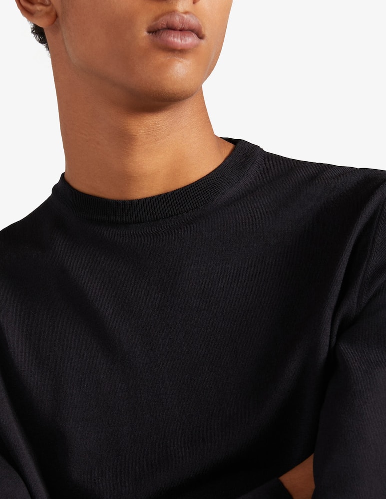 Slowear Slim-fit crew-neck sweater in certified Flexwool - picture 4 Slowear Slim-fit crew-neck sweater in certified Flexwool - picture 4
