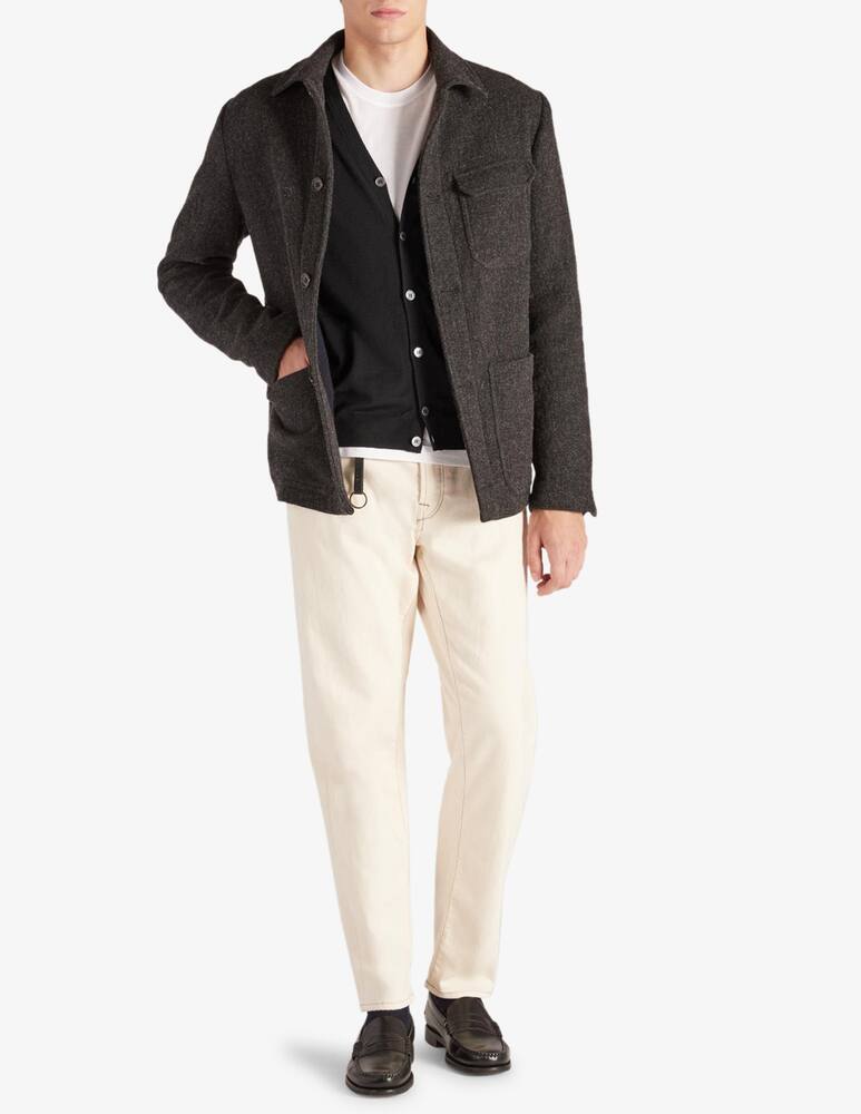 rinascente Slowear Slim-fit cardigan in certified Flexwool