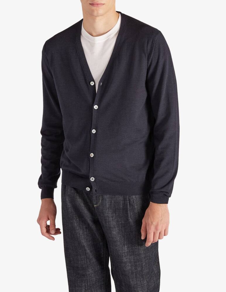 rinascente Slowear Slim-fit cardigan in certified Flexwool