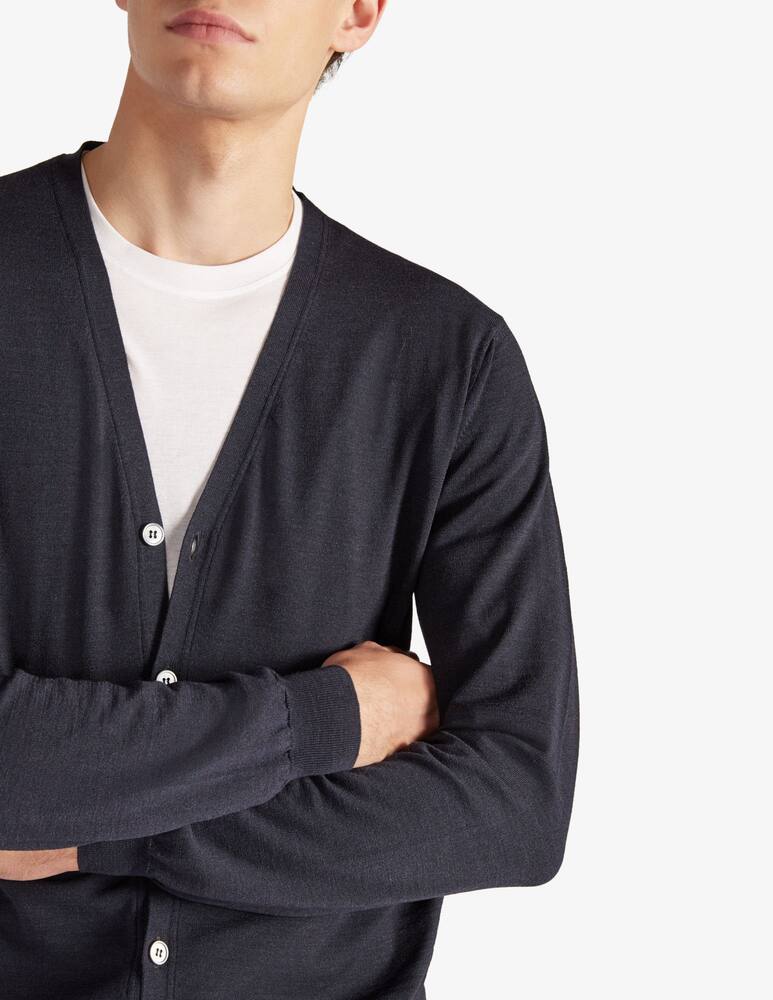 rinascente Slowear Slim-fit cardigan in certified Flexwool