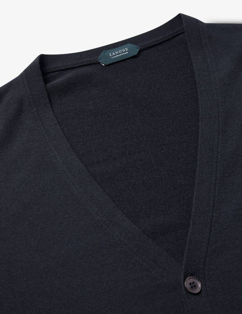 rinascente Slowear ZANONE - Slim fit cardigan in certified Flexwool