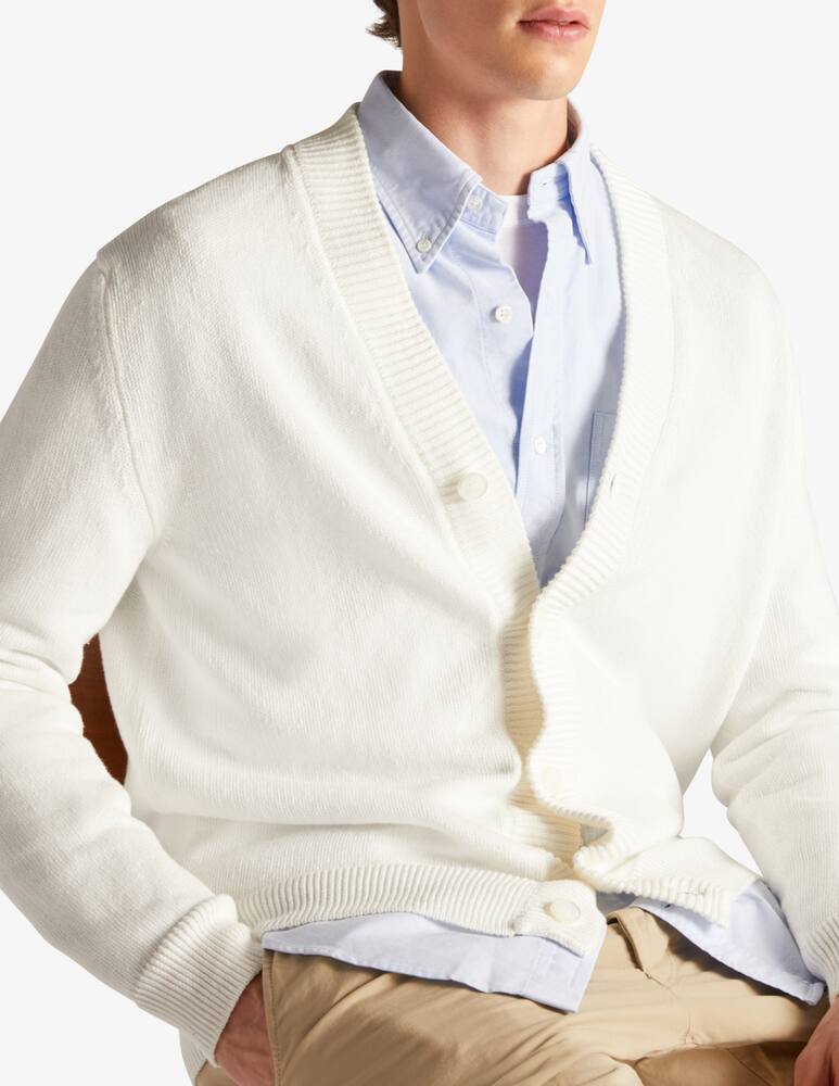 rinascente Slowear ZANONE - Regular fit cardigan in certified cotton and linen