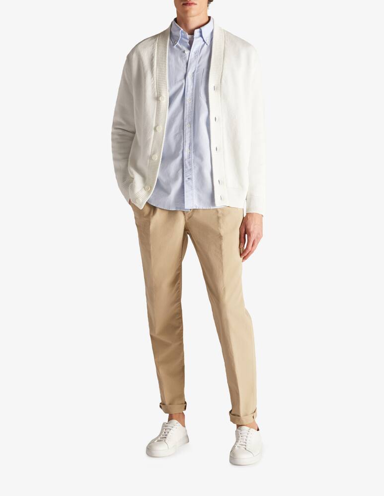 rinascente Slowear ZANONE - Regular fit cardigan in certified cotton and linen