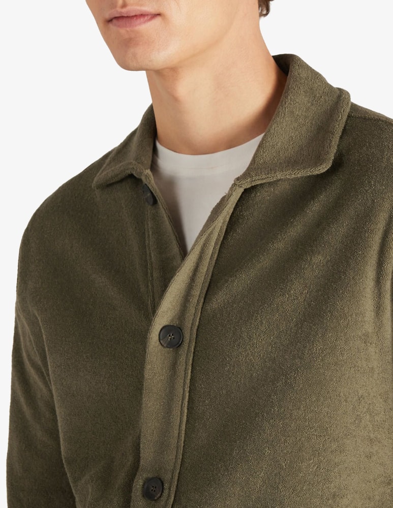 Slowear ZANONE - Regular-fit cardigan in terry jersey - picture 3 Slowear ZANONE - Regular-fit cardigan in terry jersey - picture 3