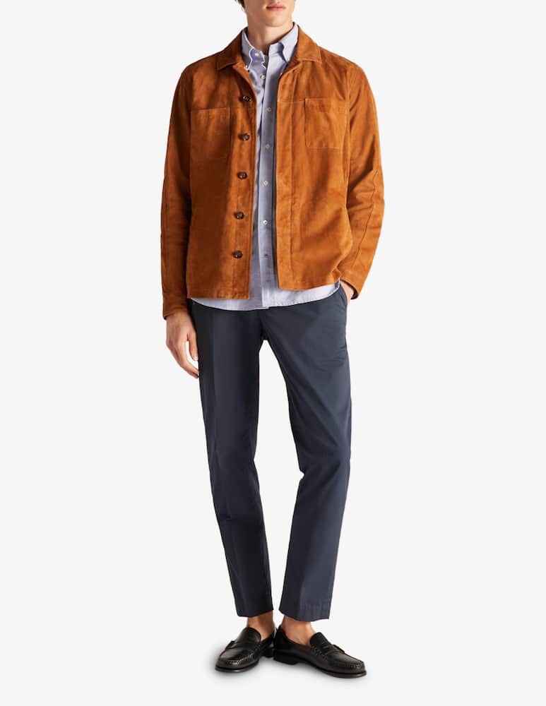 Slowear Montedoro Overshirt relaxed fit in pelle - immagine 2 Slowear Montedoro Overshirt relaxed fit in pelle - immagine 2