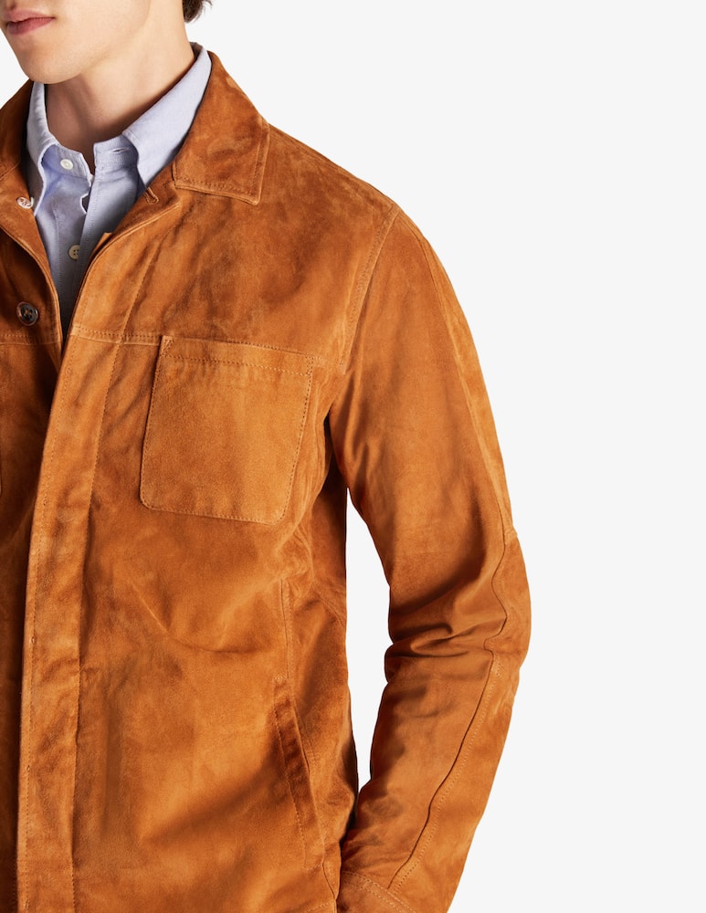 rinascente Slowear Montedoro Overshirt relaxed fit in pelle 