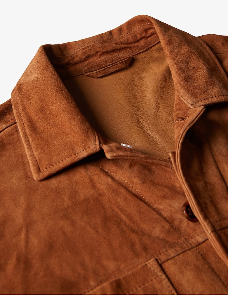 Slowear Montedoro Overshirt relaxed fit in pelle - immagine 5 Slowear Montedoro Overshirt relaxed fit in pelle - immagine 5