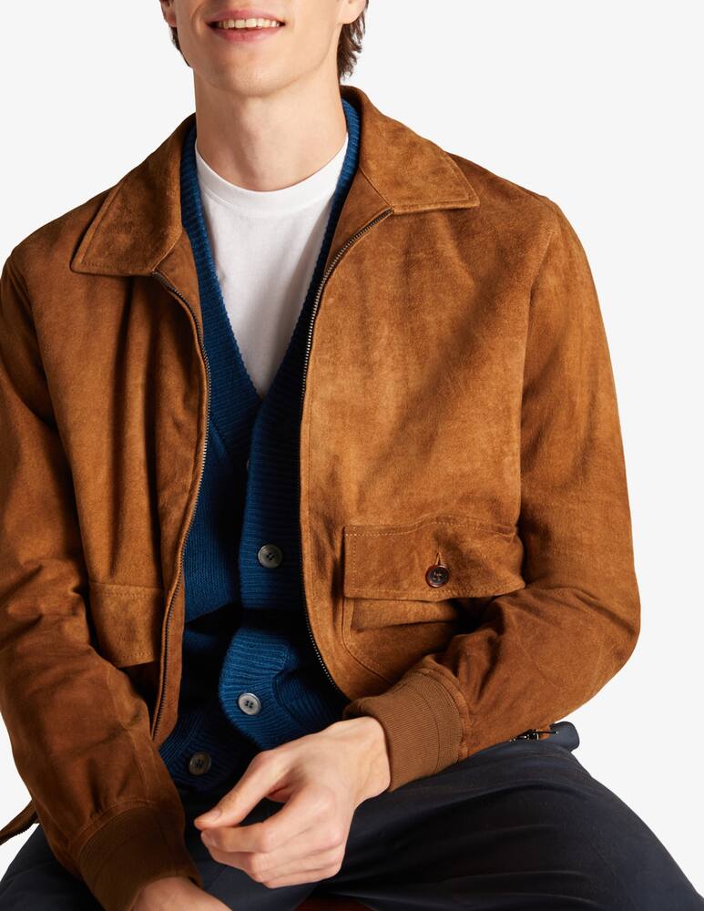 rinascente Slowear Montedoro Regular fit suede jacket 