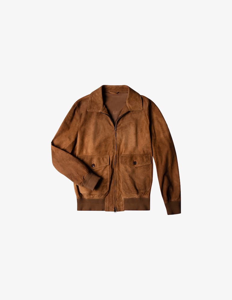 rinascente Slowear Montedoro Regular fit suede jacket 