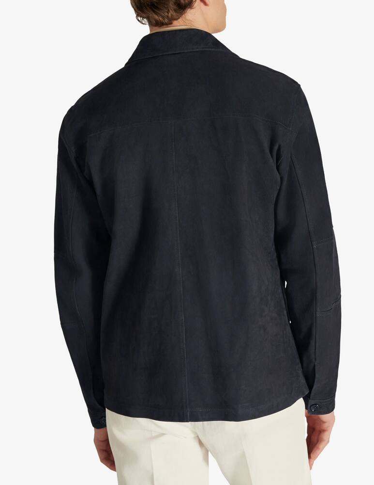 Slowear Montedoro Overshirt in pelle suede - immagine 3 Slowear Montedoro Overshirt in pelle suede - immagine 3