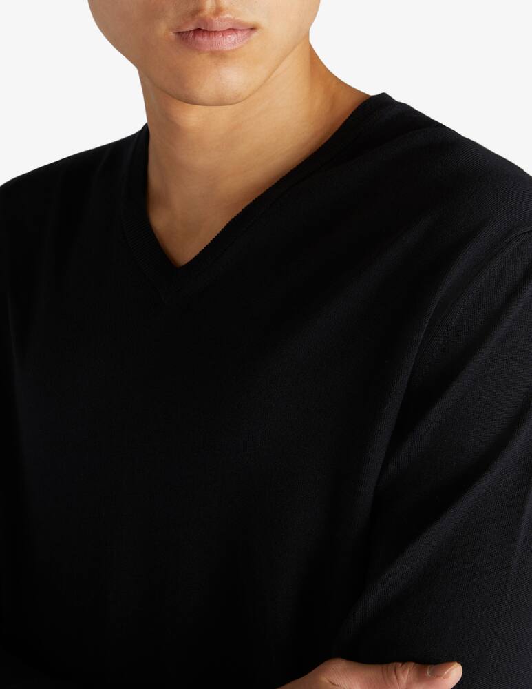 rinascente Slowear ZANONE - V neck sweather in certified flexwool
