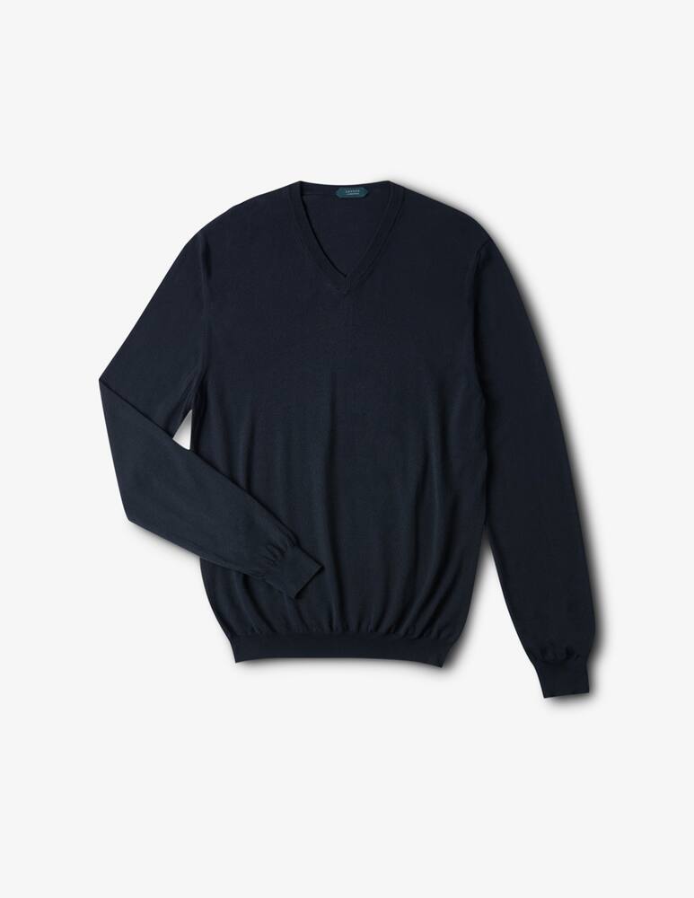 rinascente Slowear ZANONE - V neck sweather in certified flexwool