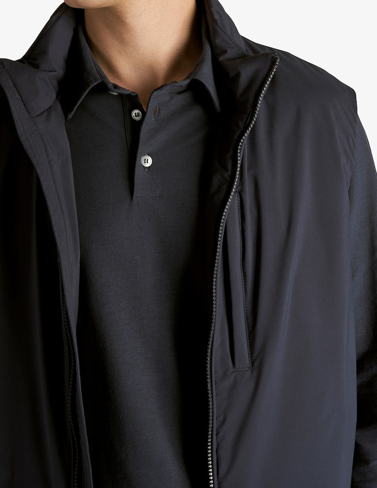 Slowear ZANONE - Long-sleeved slim fit polo shirt in organic IceCotton - picture 4 Slowear ZANONE - Long-sleeved slim fit polo shirt in organic IceCotton - picture 4