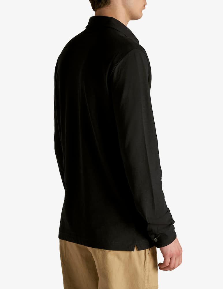 Slowear ZANONE - Polo slim fit a manica lungo in IceCotton organico - immagine 3 Slowear ZANONE - Polo slim fit a manica lungo in IceCotton organico - immagine 3