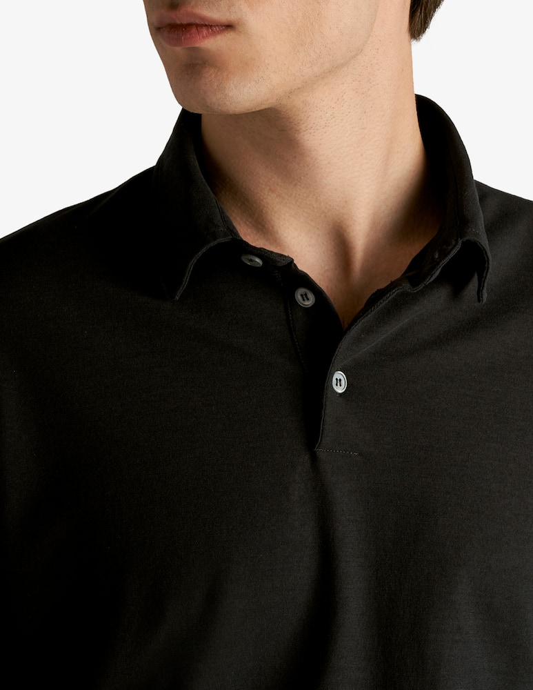 Slowear ZANONE - Polo slim fit a manica lungo in IceCotton organico - immagine 4 Slowear ZANONE - Polo slim fit a manica lungo in IceCotton organico - immagine 4