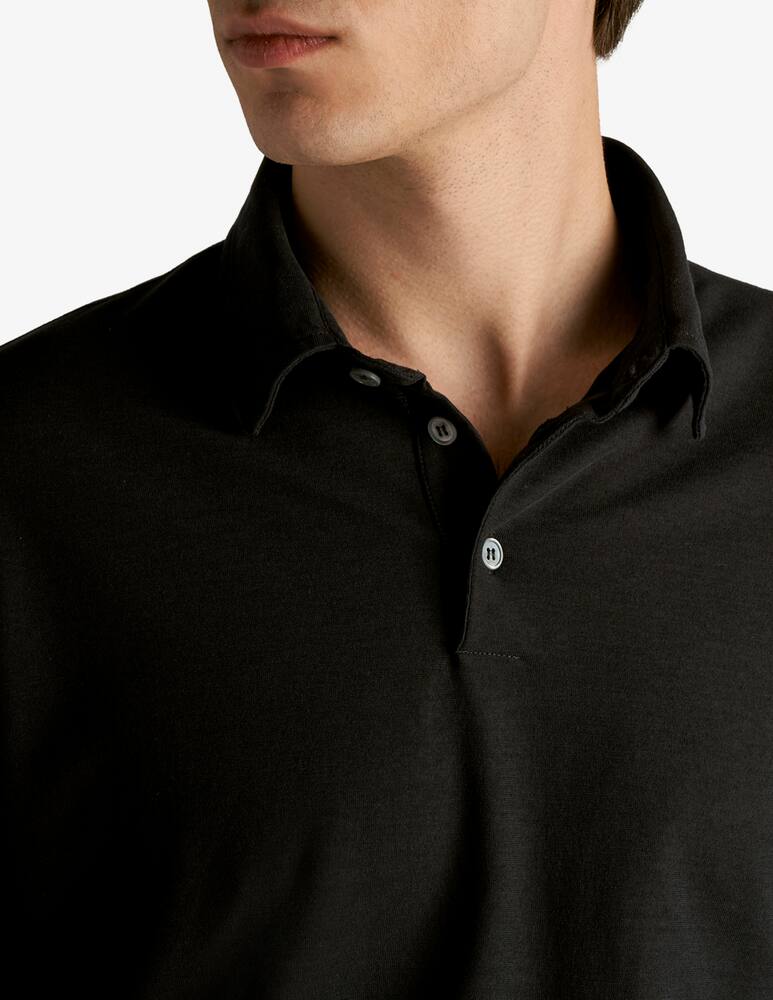 rinascente Slowear Zanone Polo slim fit a manica lungo in IceCotton organico