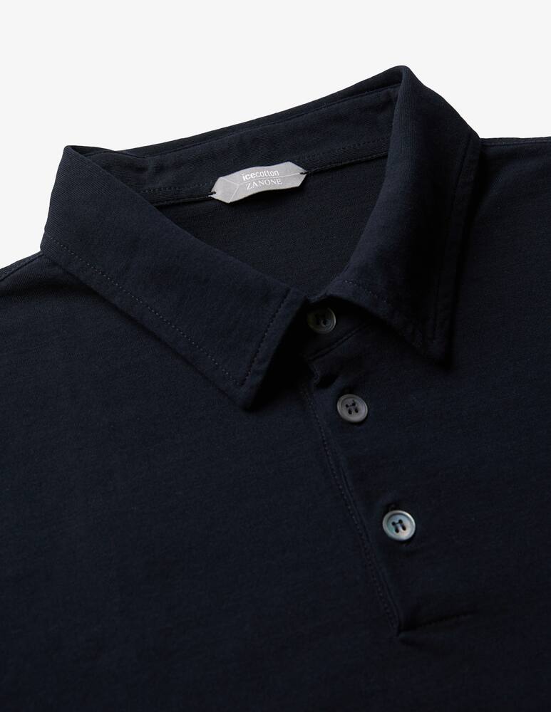 rinascente Slowear Zanone Polo slim fit a manica lungo in IceCotton organico