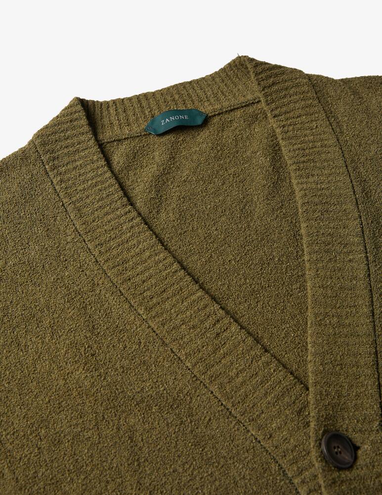 rinascente Slowear Zanone Cardigan regular fit in cotone effetto bouclé 