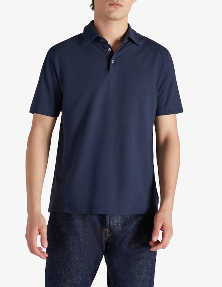 Slowear ZANONE - Polo slim fit in IceCotton organico - immagine 1 Slowear ZANONE - Polo slim fit in IceCotton organico - immagine 1