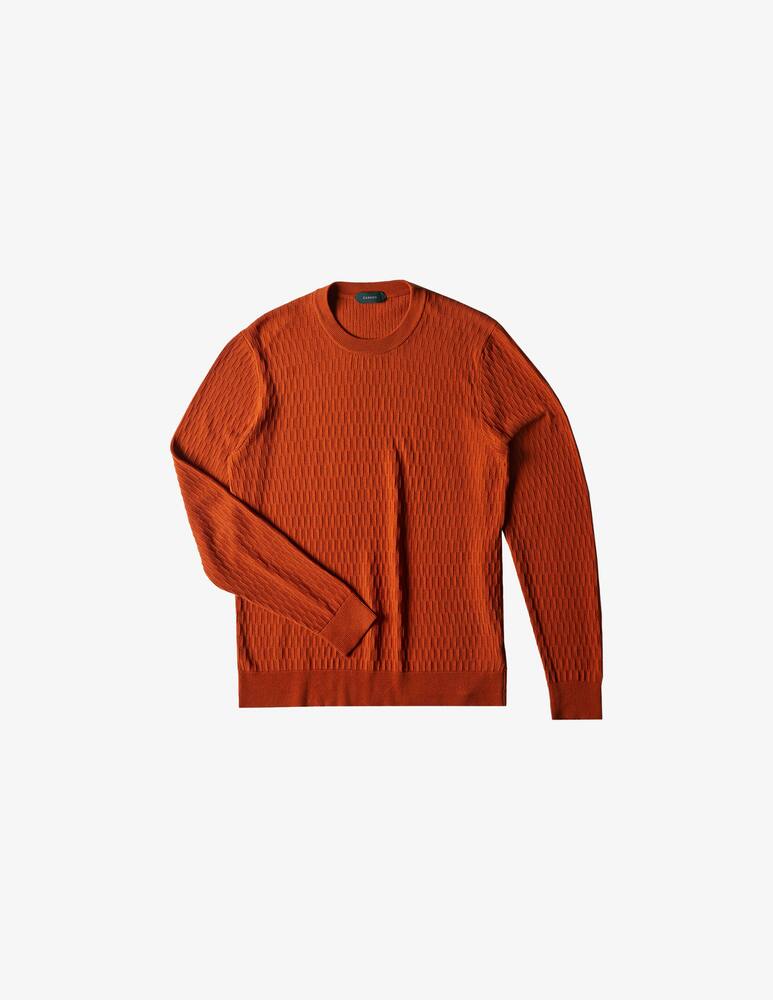 rinascente Slowear Zanone Slim fit crewneck in certified crêpe cotton 