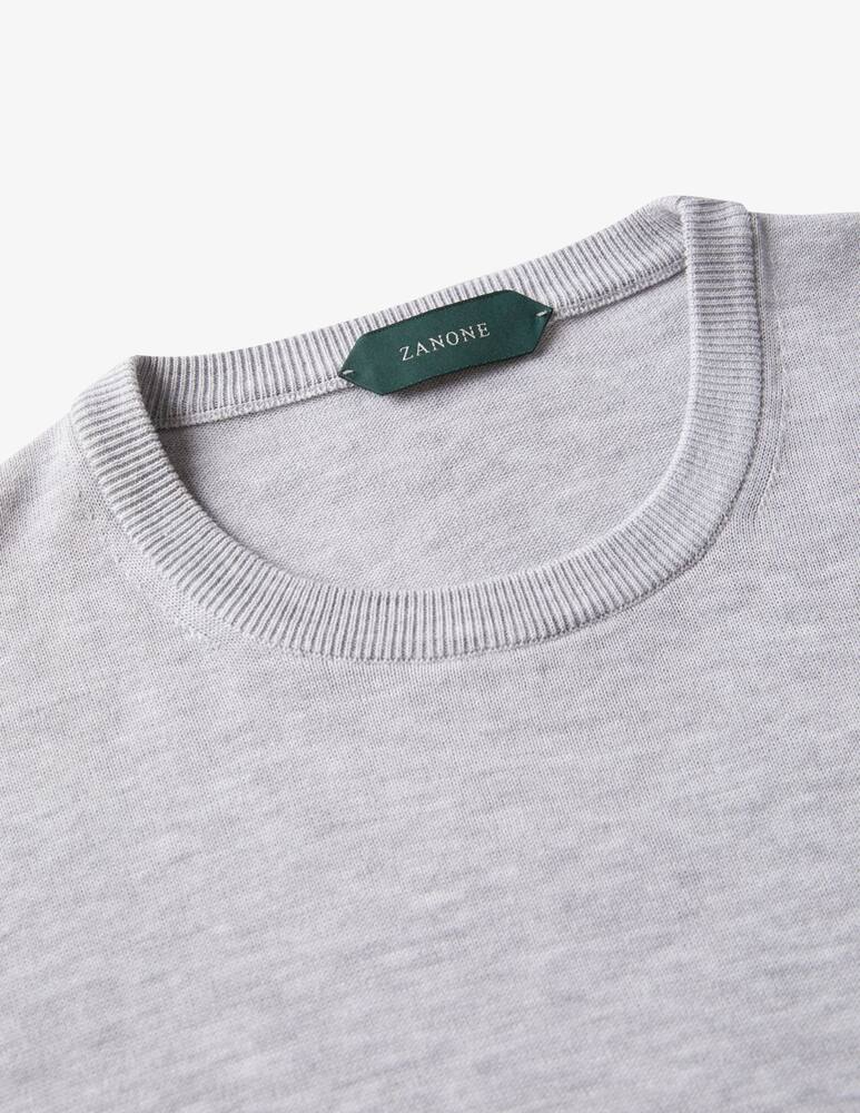 rinascente Slowear Zanone Girocollo slim fit in cotone crêpe certificato