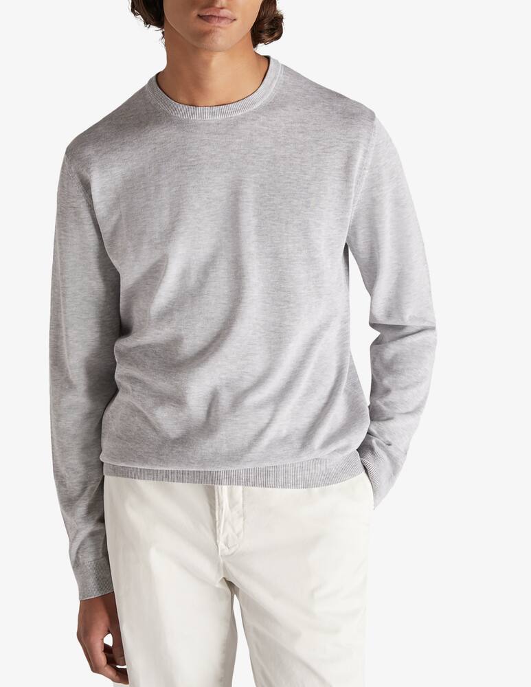 rinascente Slowear Zanone Girocollo slim fit in cotone crêpe certificato 