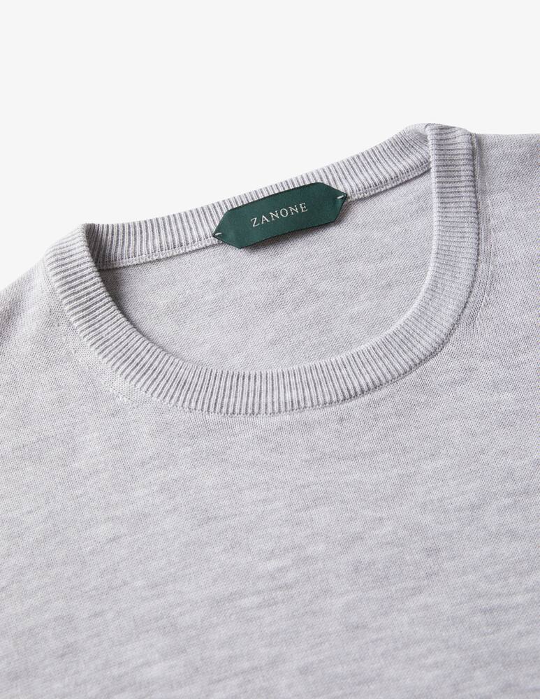 rinascente Slowear Zanone Girocollo slim fit in cotone crêpe certificato 