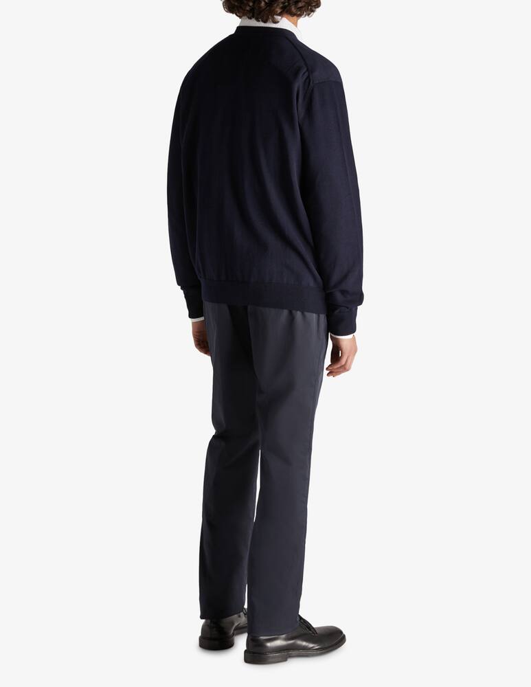 rinascente Slowear Zanone Cardigan regular fit in cotone crêpe certificato 