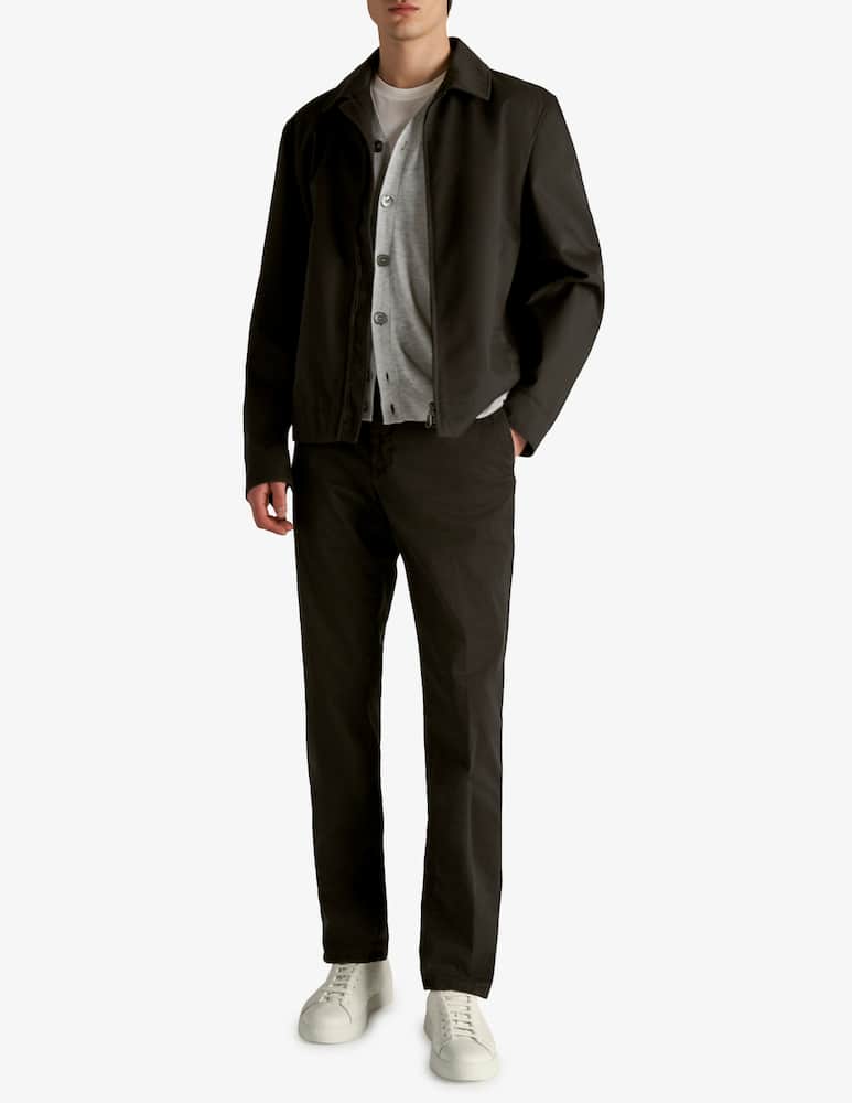 rinascente Slowear Zanone Regular fit cardigan in certified crêpe cotton 