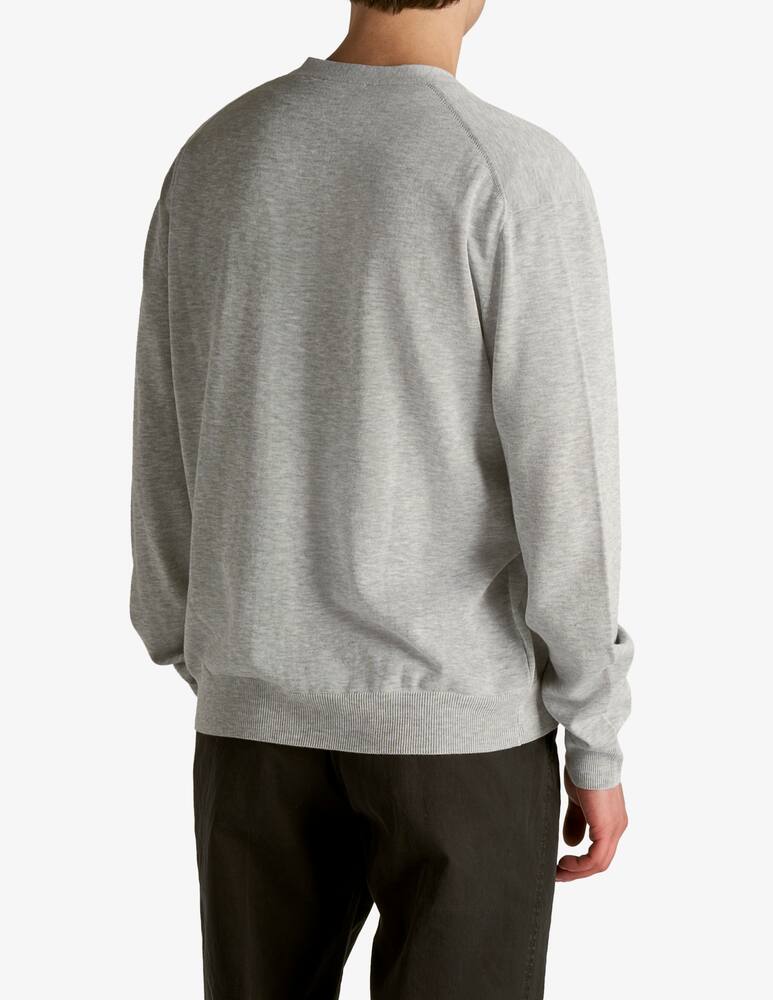 rinascente Slowear Zanone Regular fit cardigan in certified crêpe cotton 