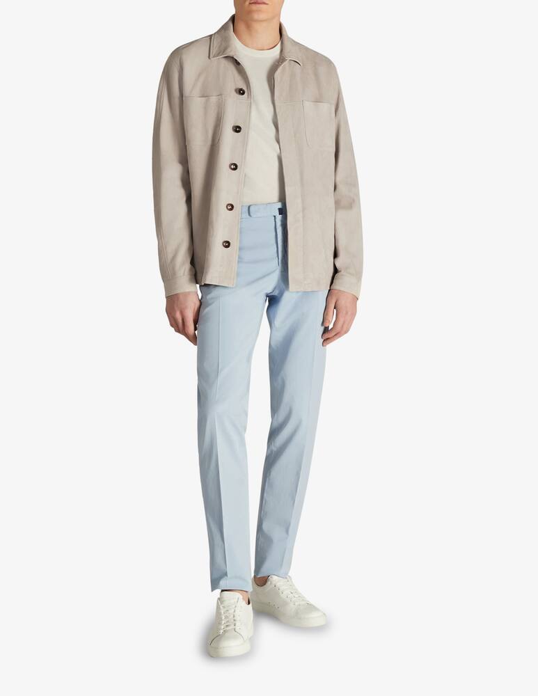 rinascente Slowear Montedoro Suede leather overshirt