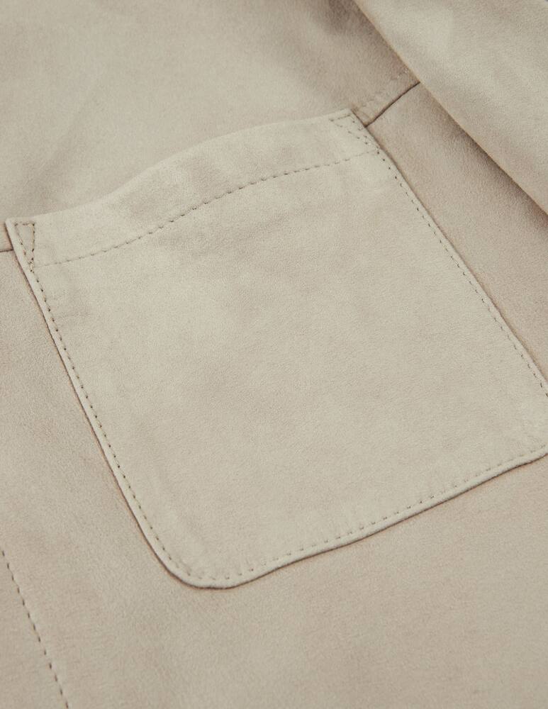 rinascente Slowear Montedoro Suede leather overshirt