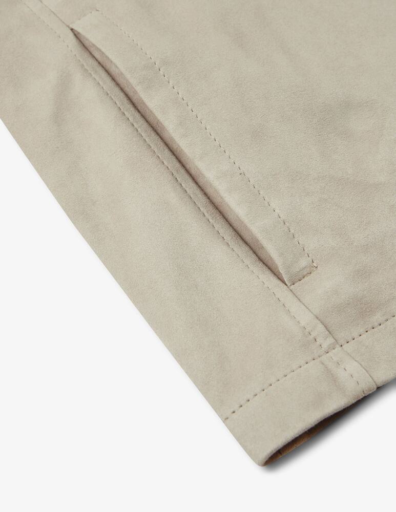 rinascente Slowear Montedoro Suede leather overshirt