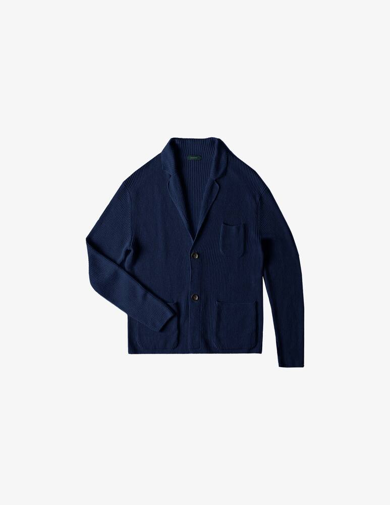 rinascente Slowear Zanone Regular fit jacket in certified cotton and linen 
