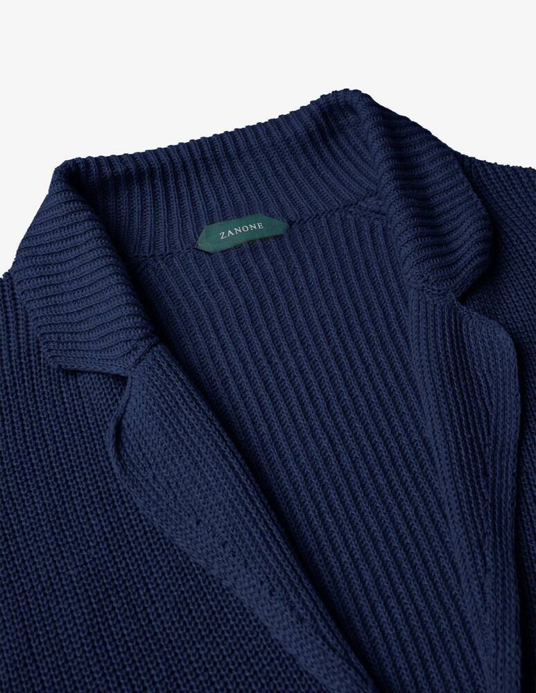 rinascente Slowear Zanone Regular fit jacket in certified cotton and linen 