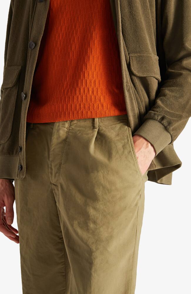 rinascente Slowear Incotex Summer satin tapered fit trousers 