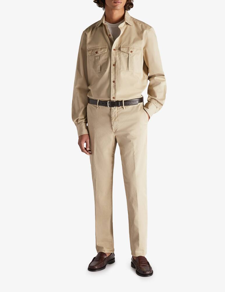 rinascente Slowear Incotex Pantalone slim fit in gabardina stretch certificata 